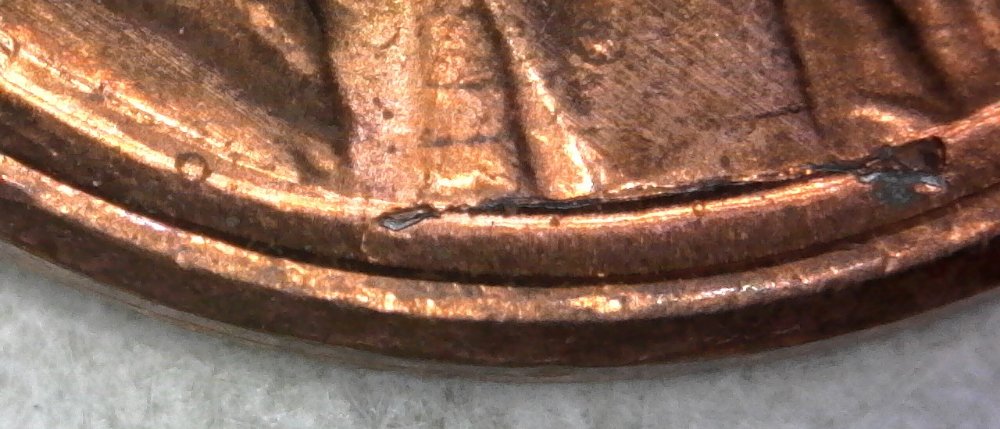 1986-P-Lincoln-Memorial-Cent-With-Nice-Rim-To-Rim-Die-Crack-Found-CRH!